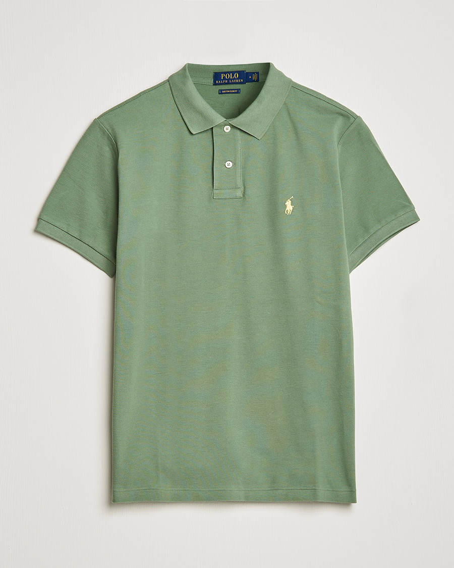 Herre | Pikéer | Polo Ralph Lauren | Custom Slim Fit Polo Cargo Green