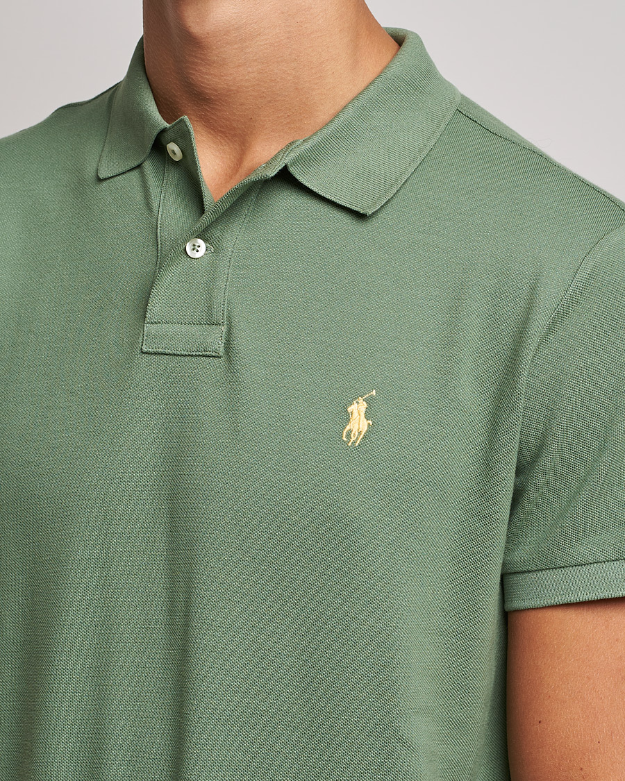 Herre | Pikéer | Polo Ralph Lauren | Custom Slim Fit Polo Cargo Green