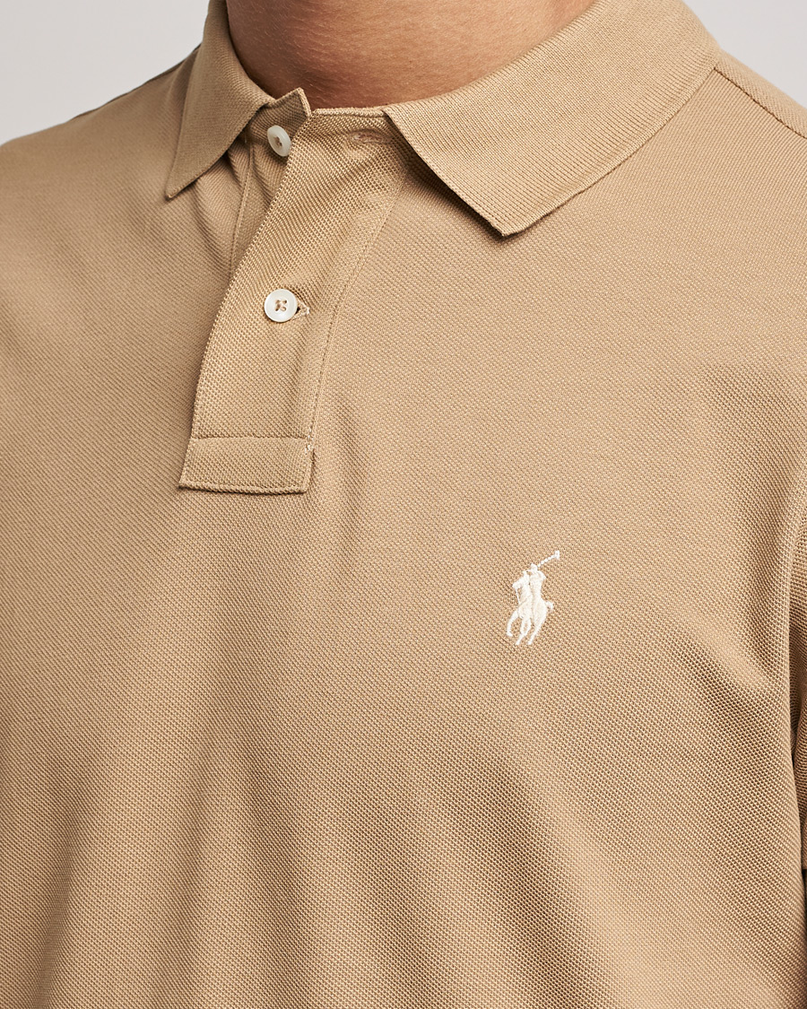Herre | Pikéer | Polo Ralph Lauren | Custom Slim Fit Polo Luxury Tan