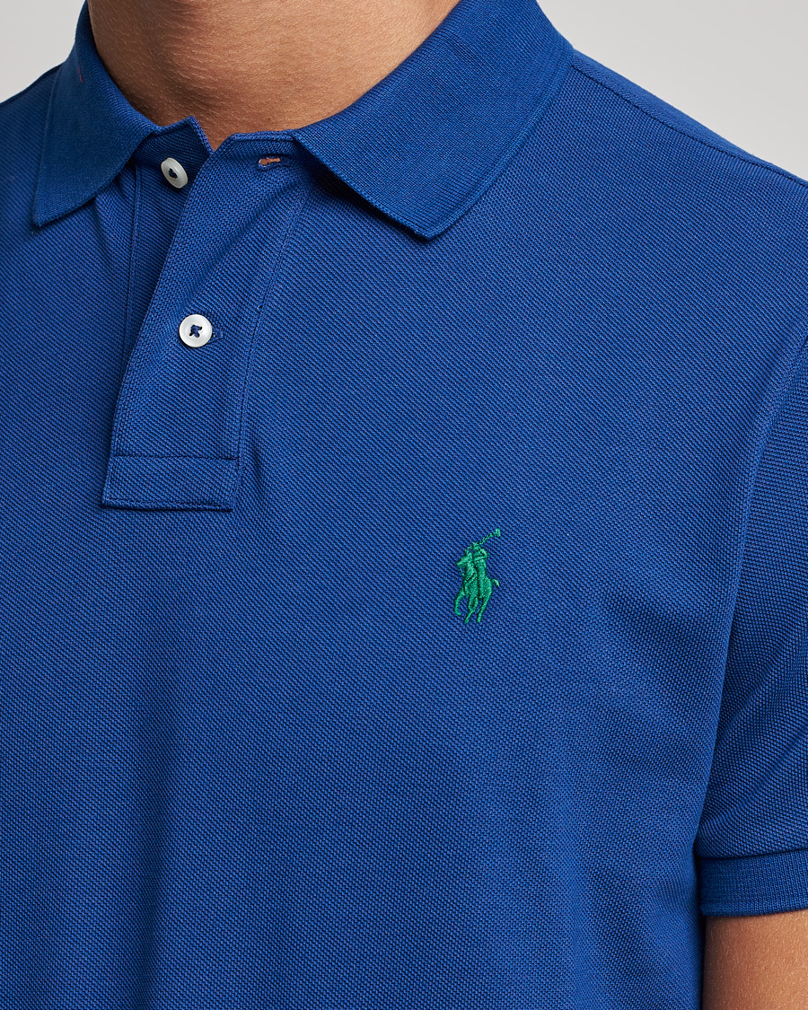Herre | Pikéer | Polo Ralph Lauren | Custom Slim Fit Polo Harrison Blue