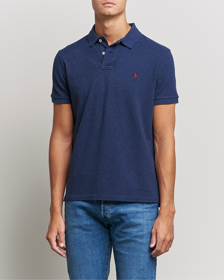 Herre | Klær | Polo Ralph Lauren | Custom Slim Fit Polo Spring Navy Heather