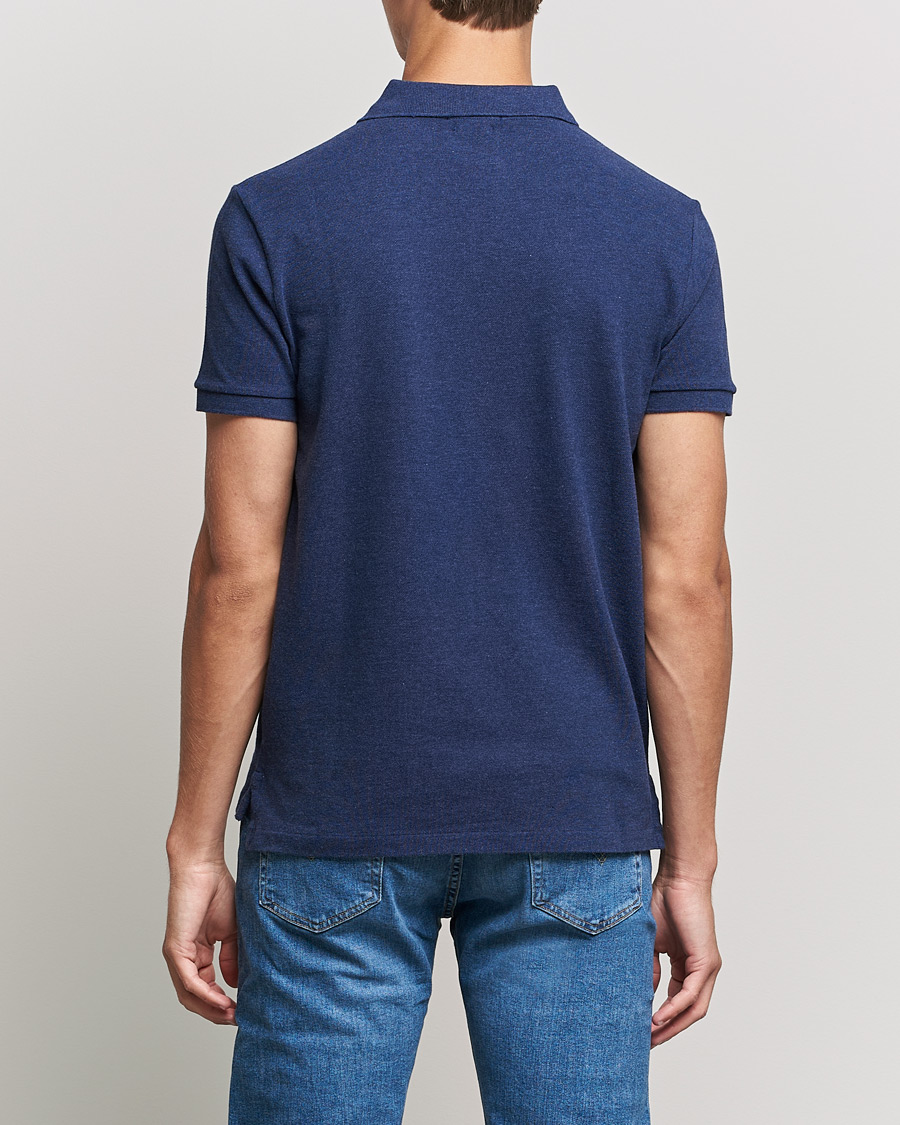 Herre | Pikéer | Polo Ralph Lauren | Custom Slim Fit Polo Spring Navy Heather