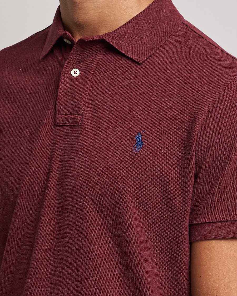 Herre | Pikéer | Polo Ralph Lauren | Custom Slim Fit Polo Spring Wine Heather