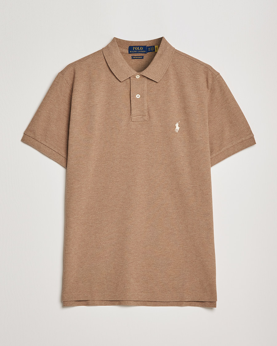 Herre | Pikéer | Polo Ralph Lauren | Custom Slim Fit Polo Italian Heather