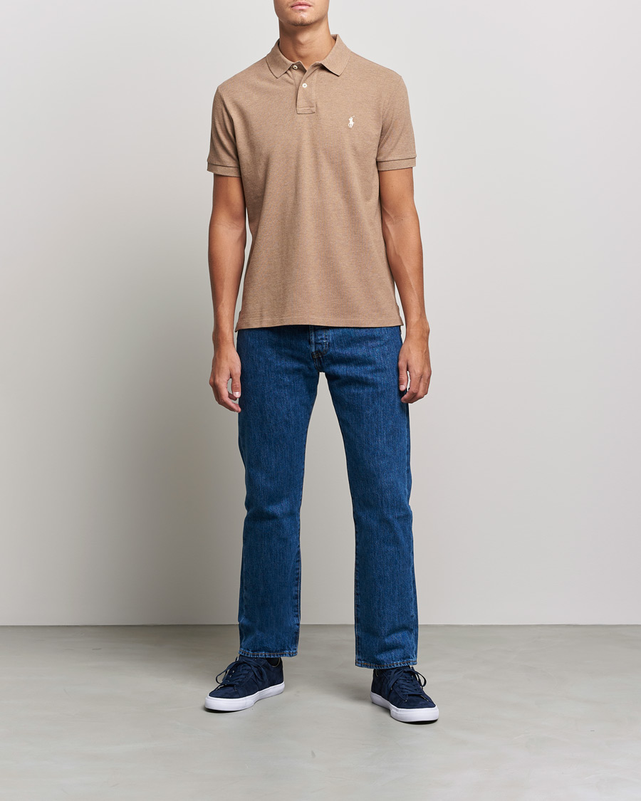 Herre | Pikéer | Polo Ralph Lauren | Custom Slim Fit Polo Italian Heather