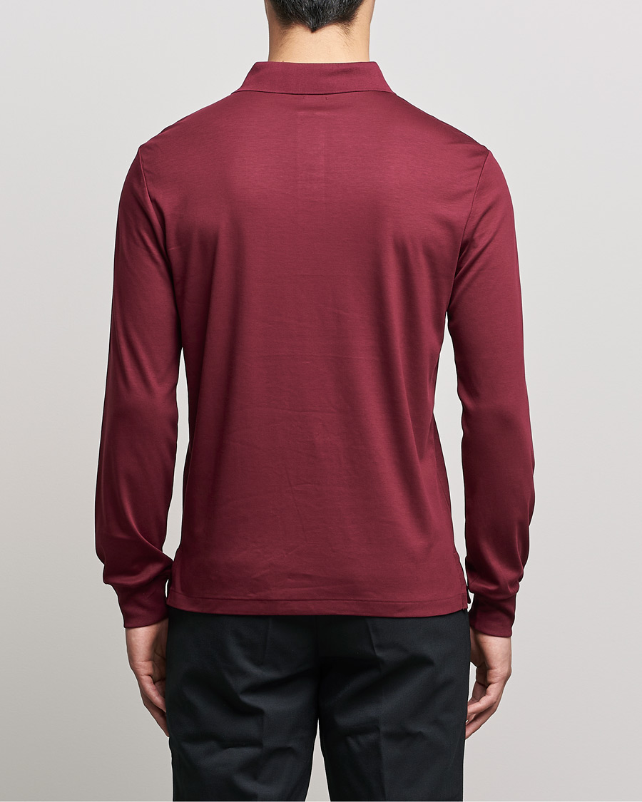 Herre | Gensere | Polo Ralph Lauren | Luxury Pima Cotton Long Sleeve Polo Classic Wine