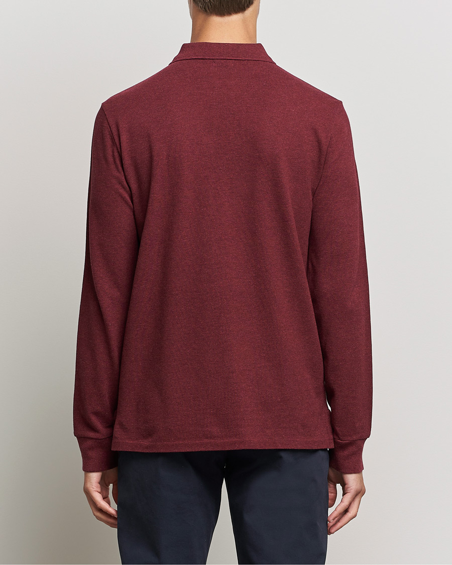 Herre | Gensere | Polo Ralph Lauren | Custom Slim Fit Long Sleeve Polo Wine Heather