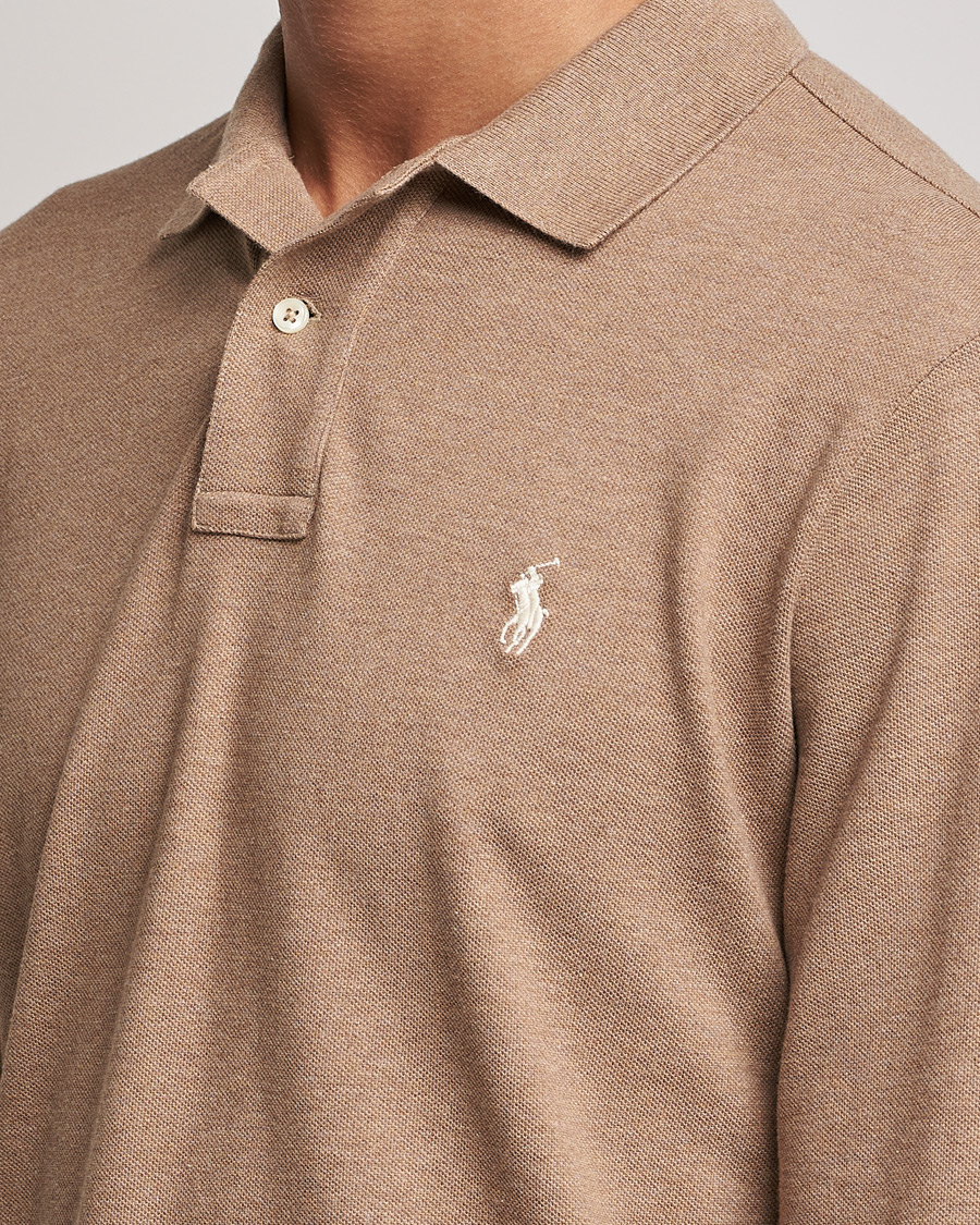 Herre | Gensere | Polo Ralph Lauren | Custom Slim Fit Long Sleeve Polo Italian Heather