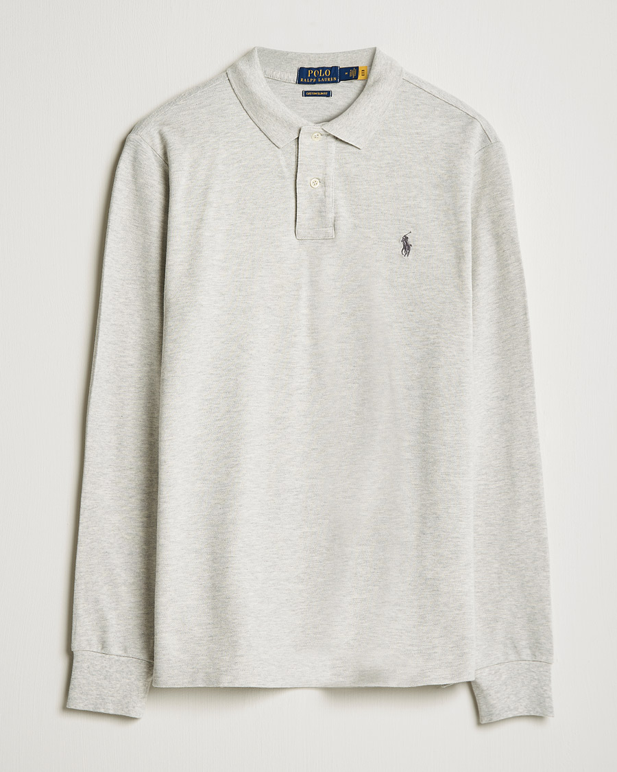 Herre | Gensere | Polo Ralph Lauren | Custom Slim Fit Long Sleeve Polo Light Sport Heather
