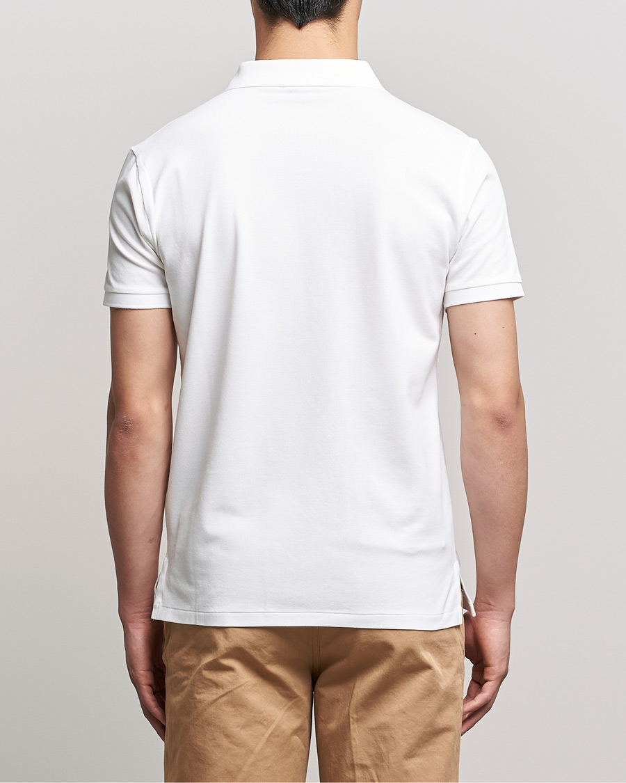 Herre | Pikéer | Polo Ralph Lauren | Custom Slim Fit Half Zip Polo White