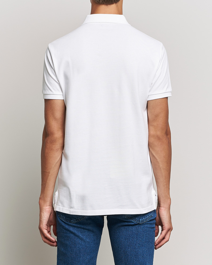 Herre | Pikéer | Polo Ralph Lauren | Custom Slim Fit Denim Bear Polo White