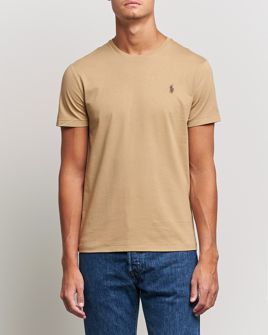 Herre | T-Shirts | Polo Ralph Lauren | Crew Neck Tee Luxury Tan