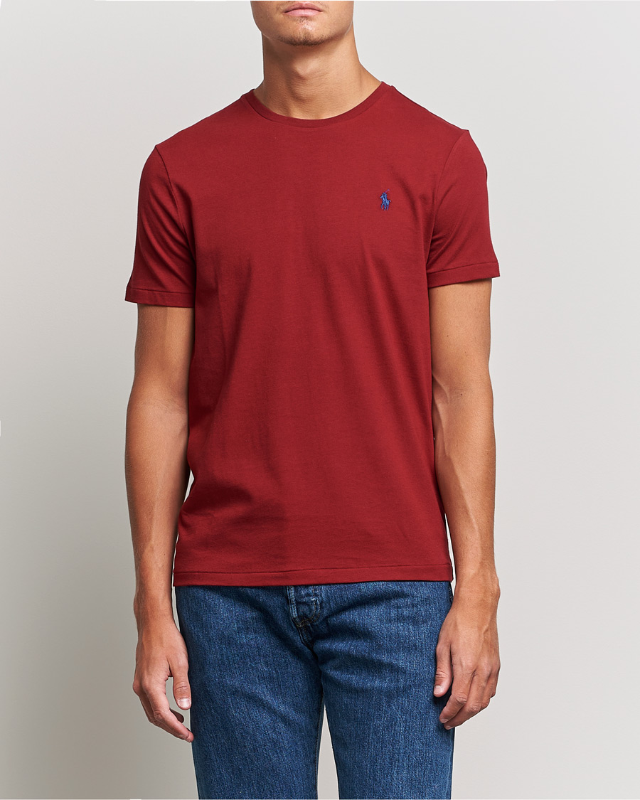 Herre | T-Shirts | Polo Ralph Lauren | Crew Neck Tee Holiday Red