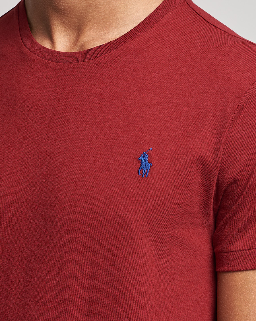 Herre | T-Shirts | Polo Ralph Lauren | Crew Neck Tee Holiday Red
