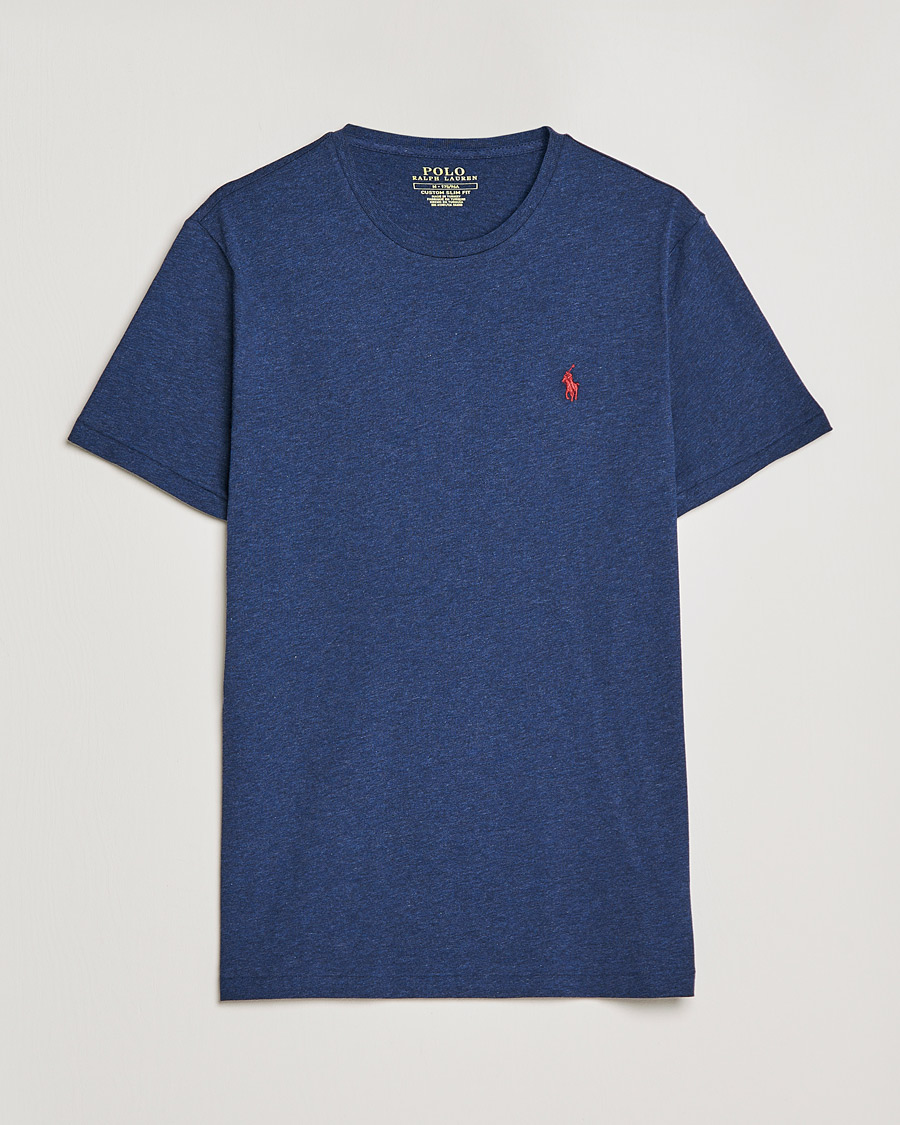 Herre | T-Shirts | Polo Ralph Lauren | Crew Neck T-Shirt Spring Navy Heather