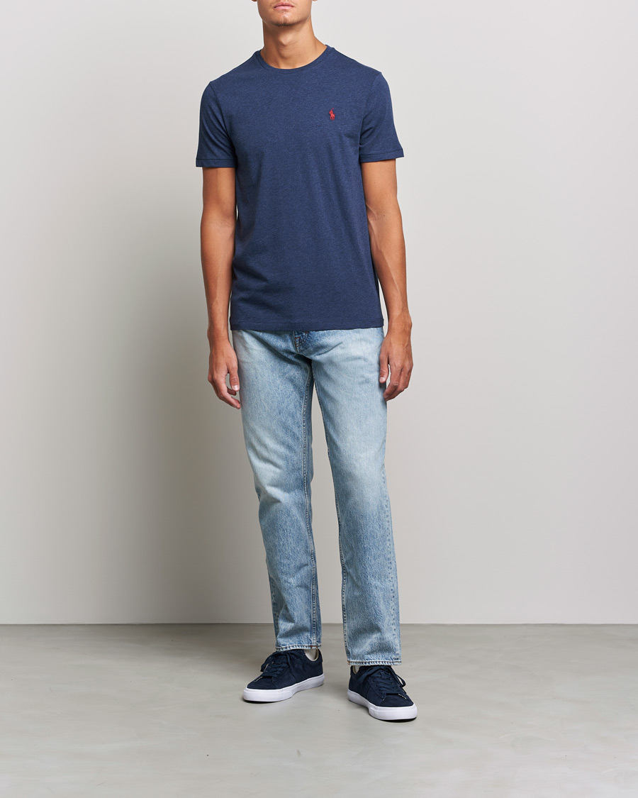 Herre | T-Shirts | Polo Ralph Lauren | Crew Neck T-Shirt Spring Navy Heather
