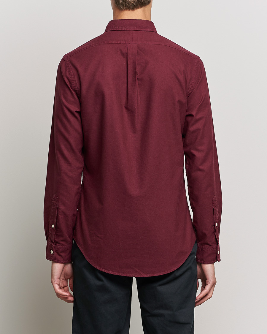 Herre | Skjorter | Polo Ralph Lauren | Slim Fit Garment Dyed Oxford Rich Ruby