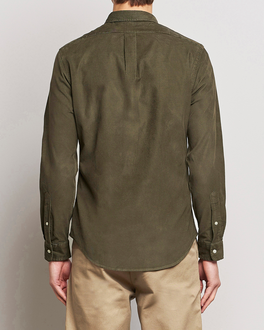 Herre | Skjorter | Polo Ralph Lauren | Slim Fit Corduroy Shirt Defender Green