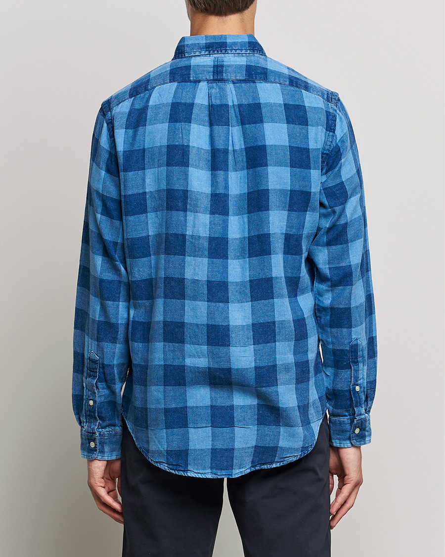 Herre | Skjorter | Polo Ralph Lauren | Custom Fit Double Faced Checked Shirt Blue/Black