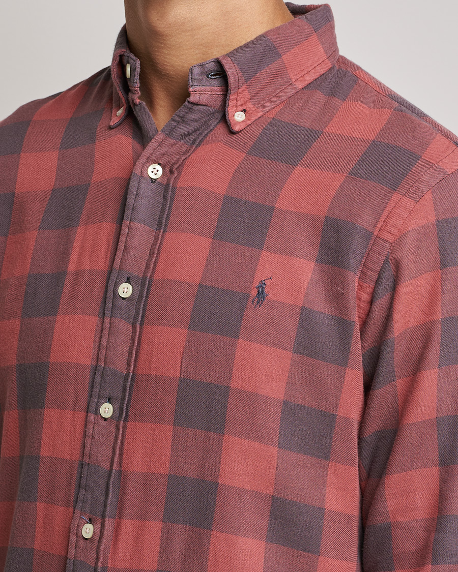 Herre | Skjorter | Polo Ralph Lauren | Custom Fit Double Faced Checked Shirt Red/Black