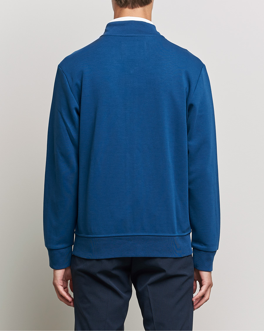 Herre | Gensere | RLX Ralph Lauren | Double Knit Full Zip Sweater Raleigh Blue
