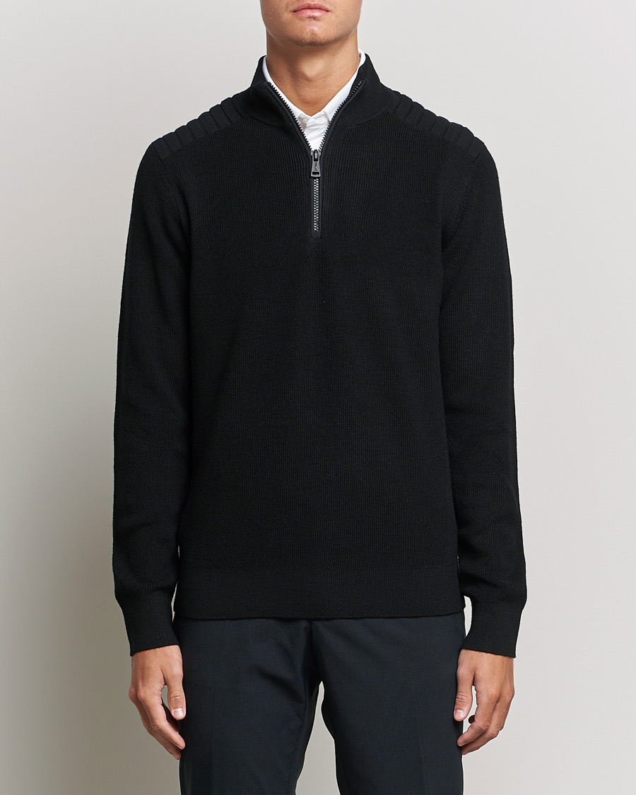 Herre |  | RLX Ralph Lauren | Merino Half Zip Sweater Black