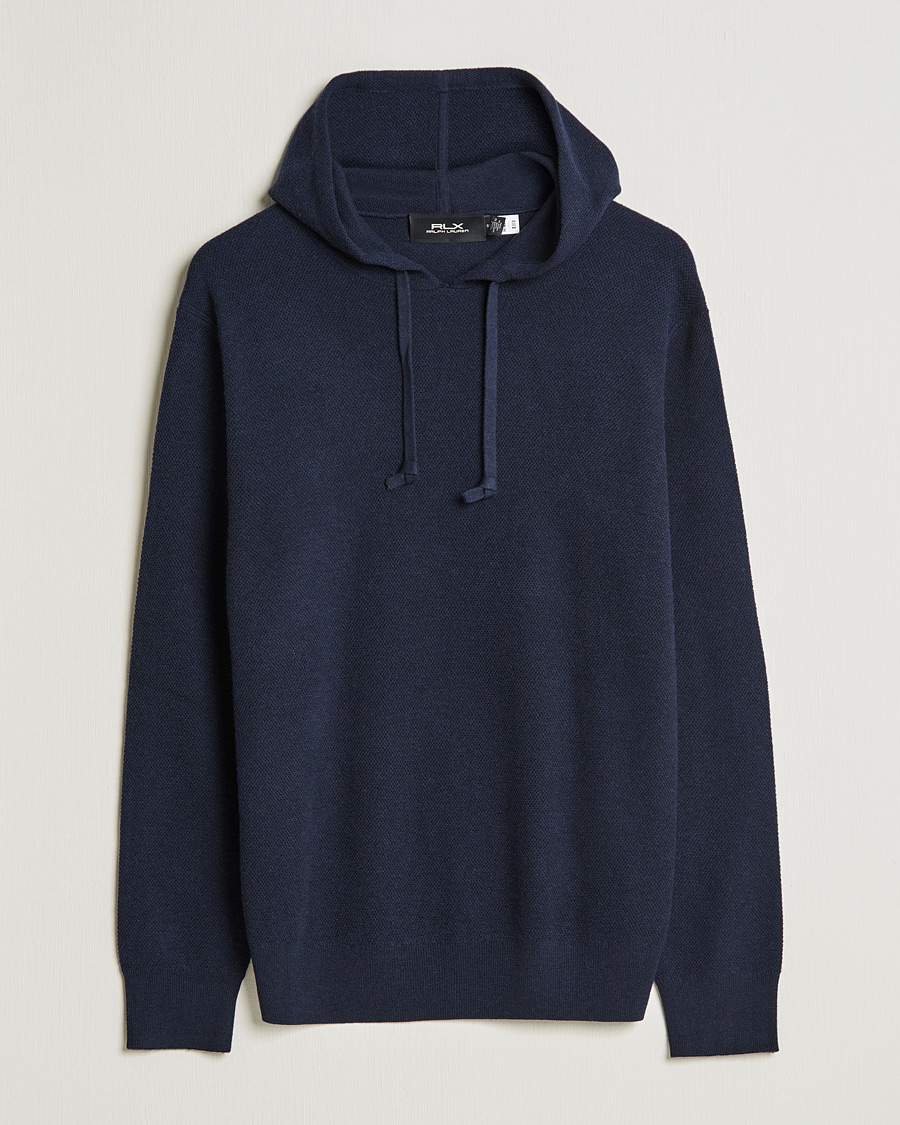 Herre | Gensere | RLX Ralph Lauren | Cashmere Hoodie College Navy