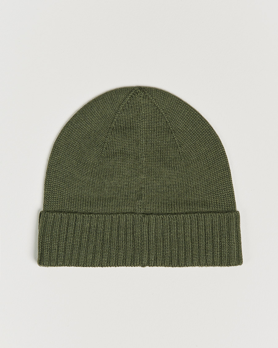 Herre | Polo Ralph Lauren Merino Wool Beanie Army Olive Heather | Polo Ralph Lauren | Merino Wool Beanie Army Olive Heather