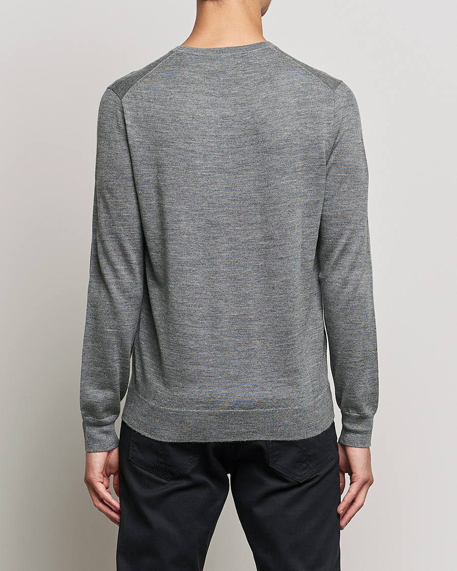 Herre | Gensere | Polo Ralph Lauren | Merino Crew Neck Pullover Fawn Grey Heather