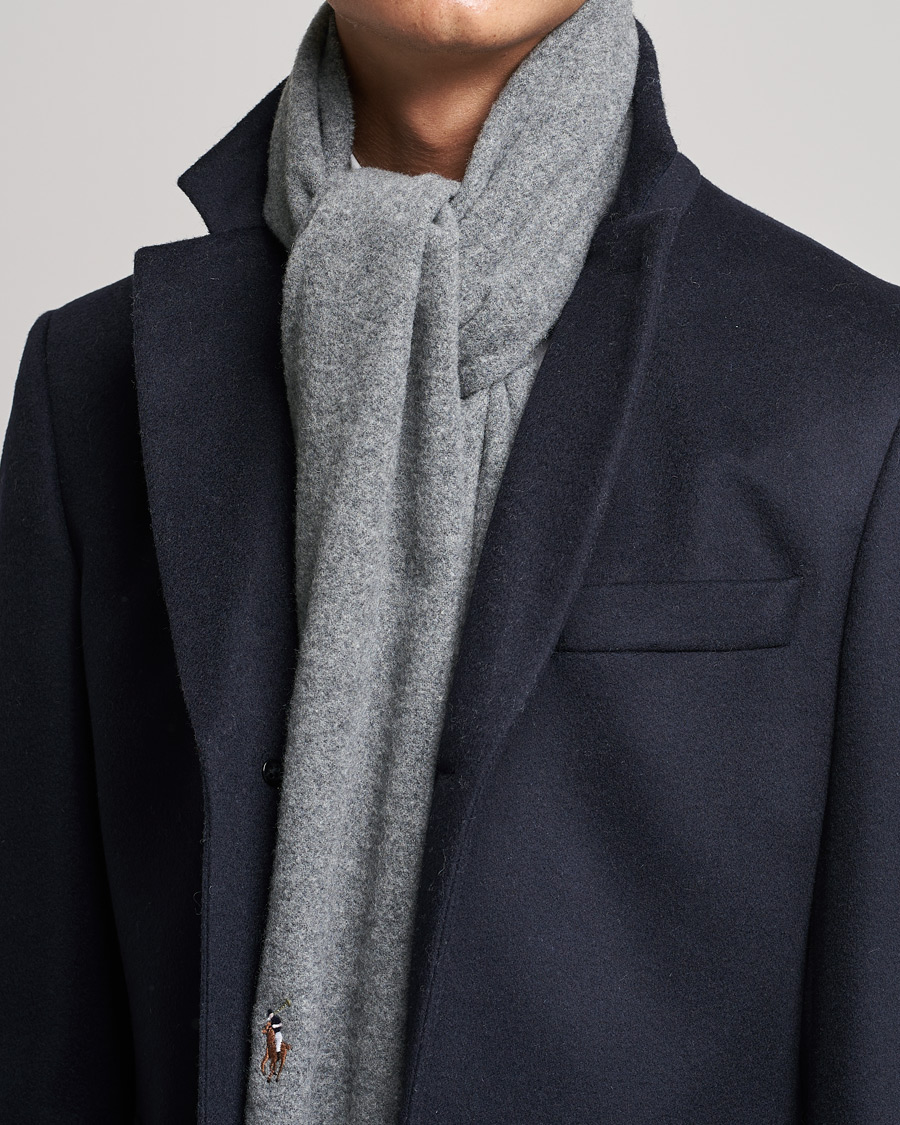 Herre | Polo Ralph Lauren Signature Wool Scarf Fawn Grey Heather | Polo Ralph Lauren | Signature Wool Scarf Fawn Grey Heather