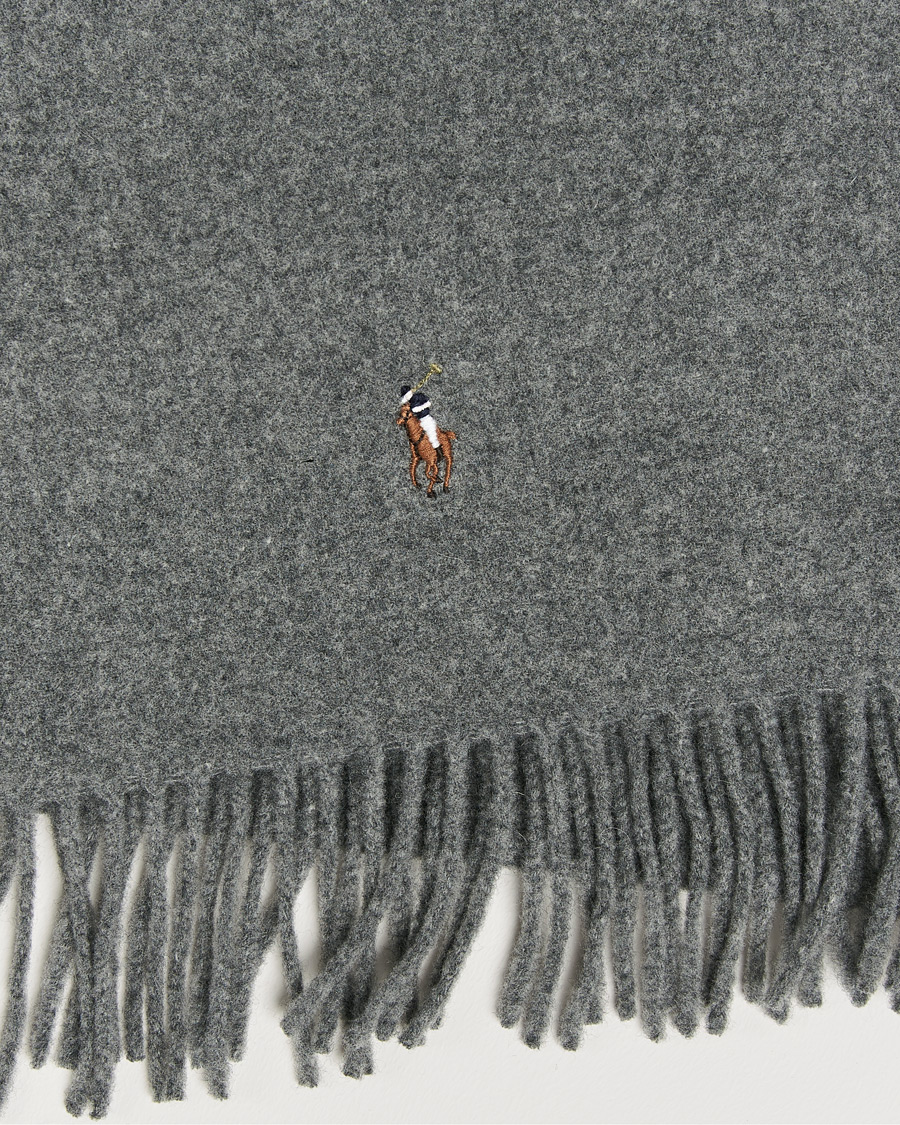 Herre | Polo Ralph Lauren Signature Wool Scarf Fawn Grey Heather | Polo Ralph Lauren | Signature Wool Scarf Fawn Grey Heather