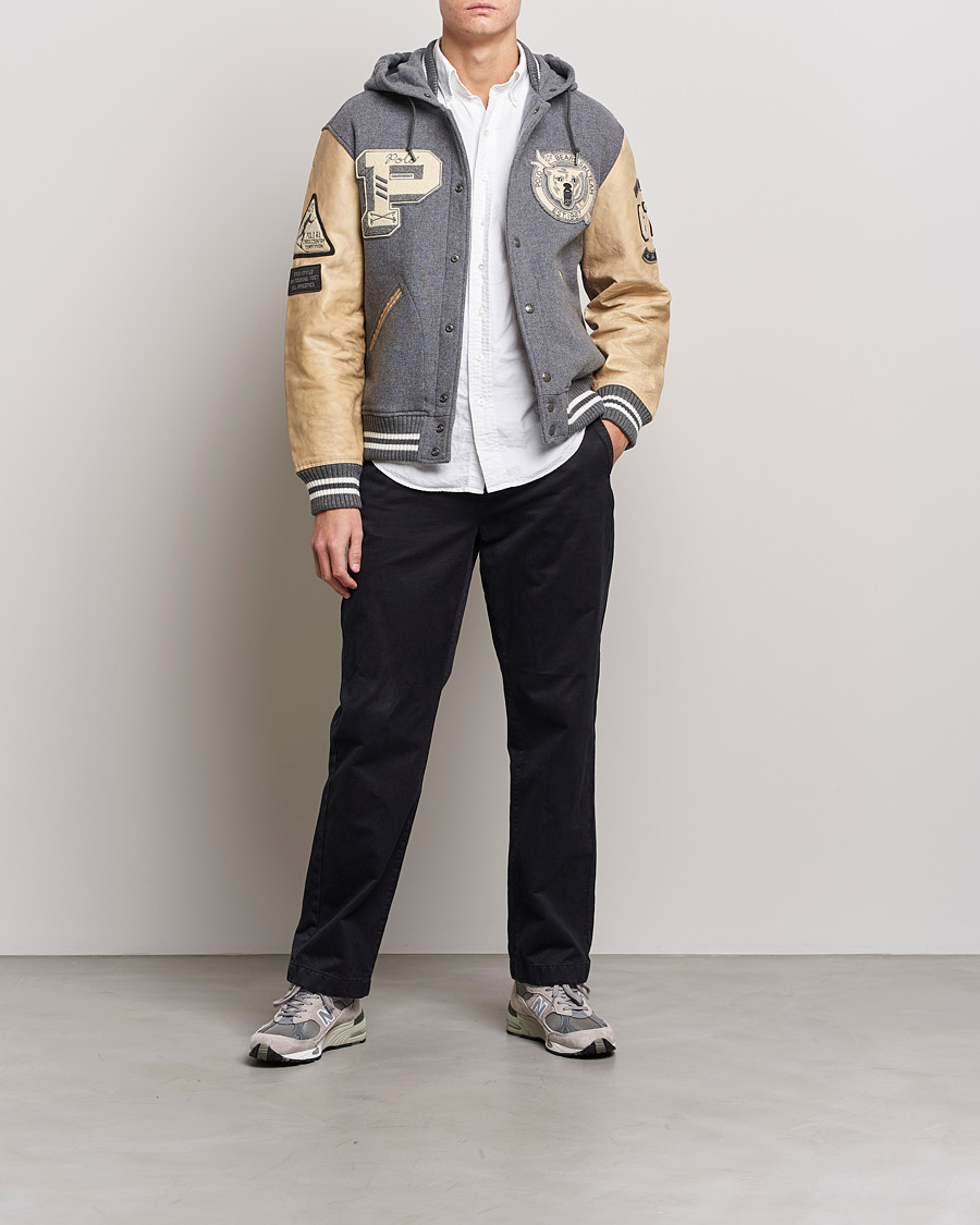 Herre | Jakker | Polo Ralph Lauren | Ski Varsity Lined Bomber Jacket Grey Heather