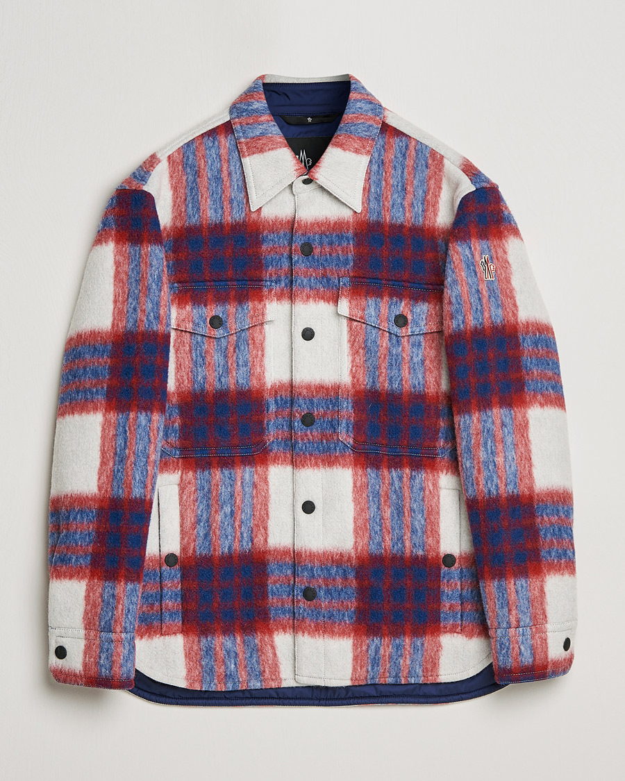 Herre | Jakker | Moncler Grenoble | Waier Padded Shirt Jacket White/Red