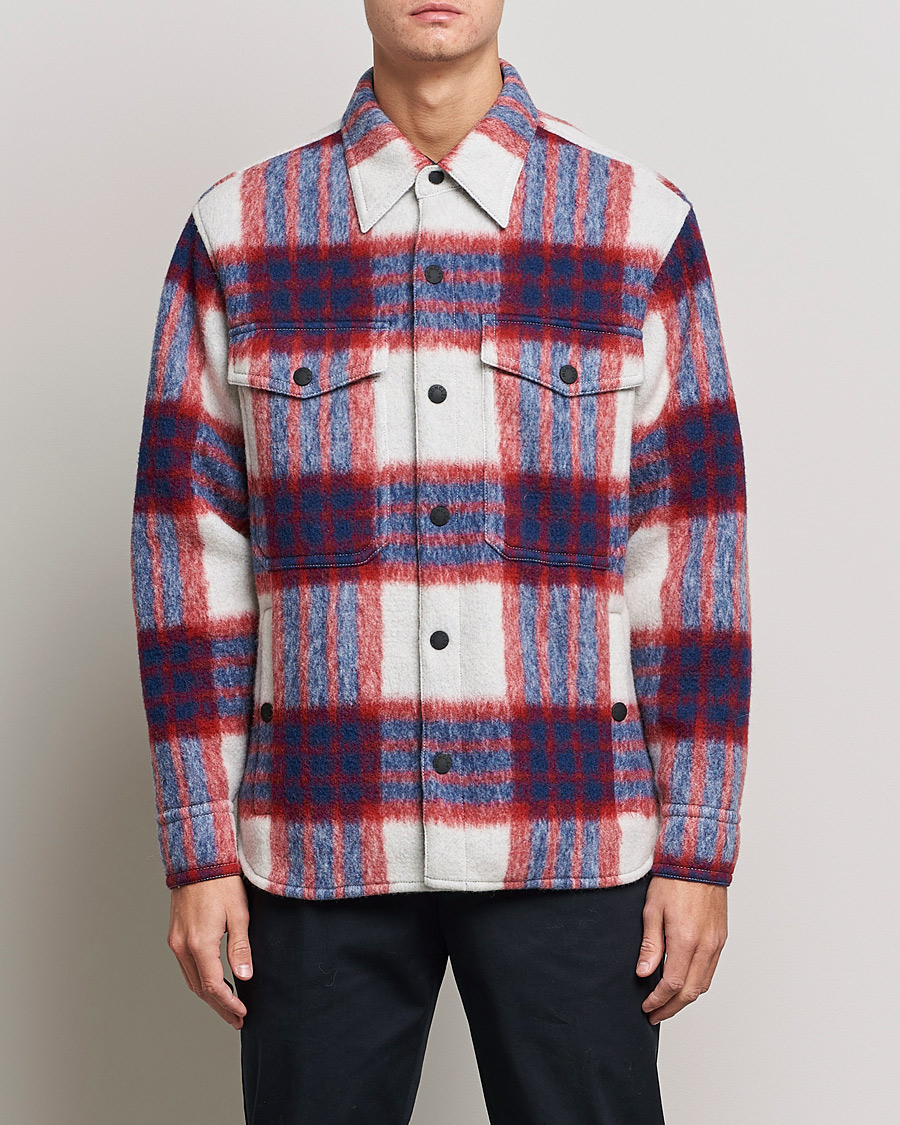 Herre | Sport | Moncler Grenoble | Waier Padded Shirt Jacket White/Red