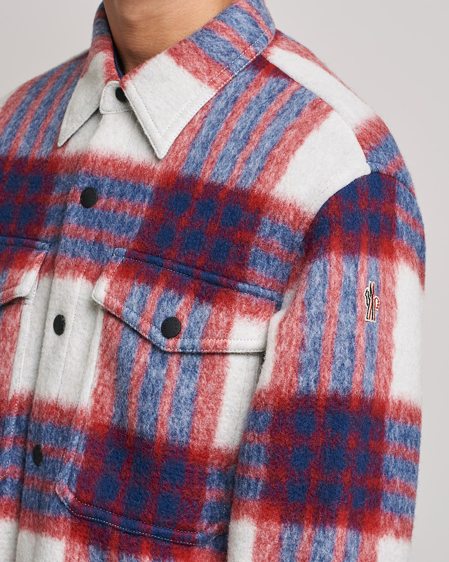 Herre | Jakker | Moncler Grenoble | Waier Padded Shirt Jacket White/Red