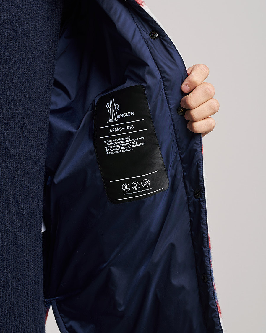 Herre | Jakker | Moncler Grenoble | Waier Padded Shirt Jacket White/Red