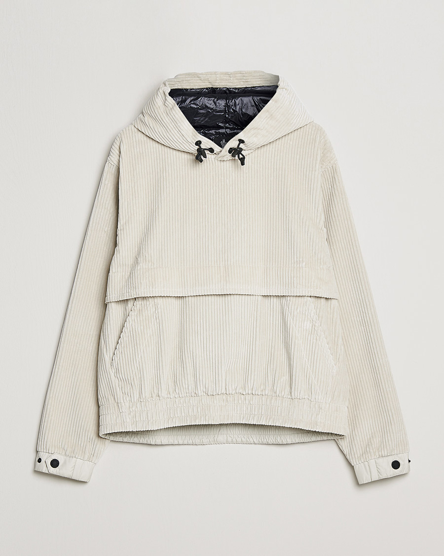 Herre | Luxury Brands | Moncler Grenoble | Stretch Corduroy Hoodie Off White