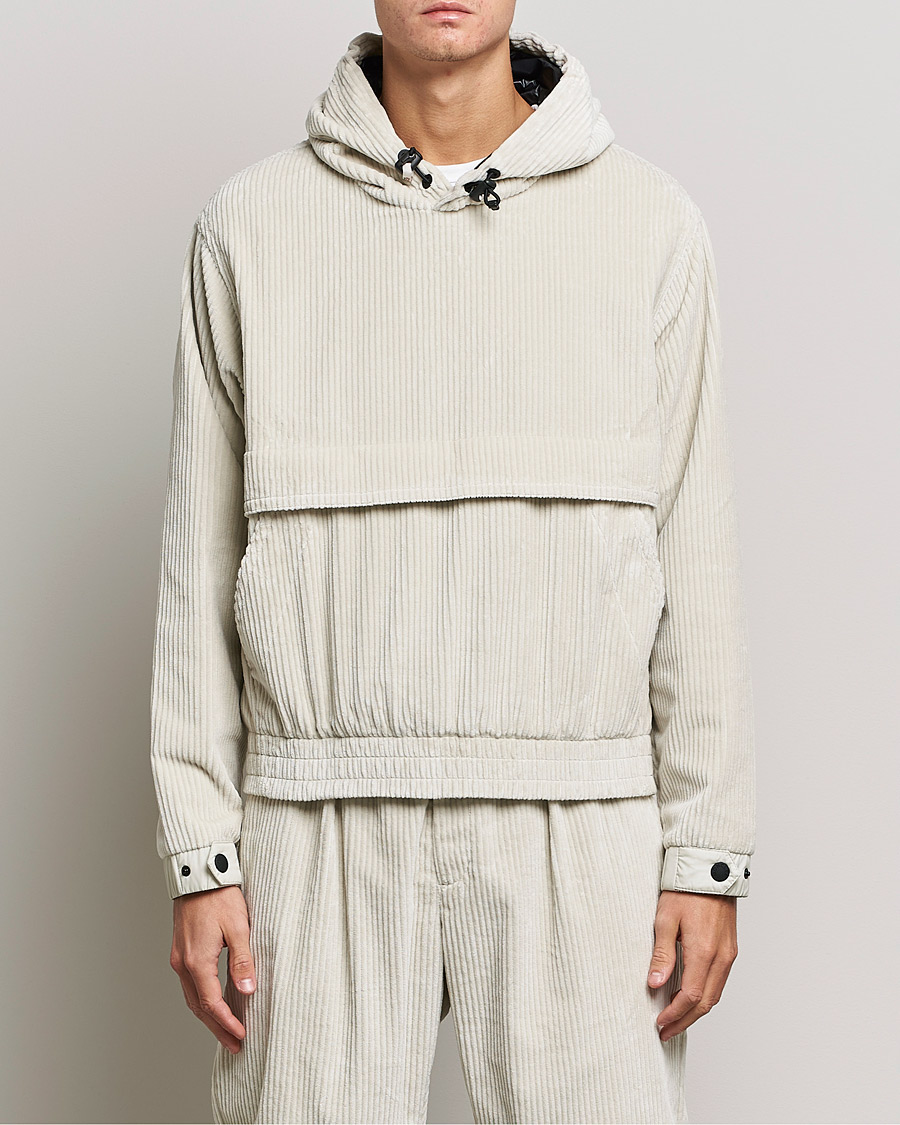 Herre | Moncler Grenoble | Moncler Grenoble | Stretch Corduroy Hoodie Off White