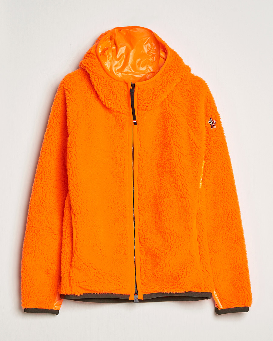 Herre | Gensere | Moncler Grenoble | Teddy Fleece Cardigan Orange