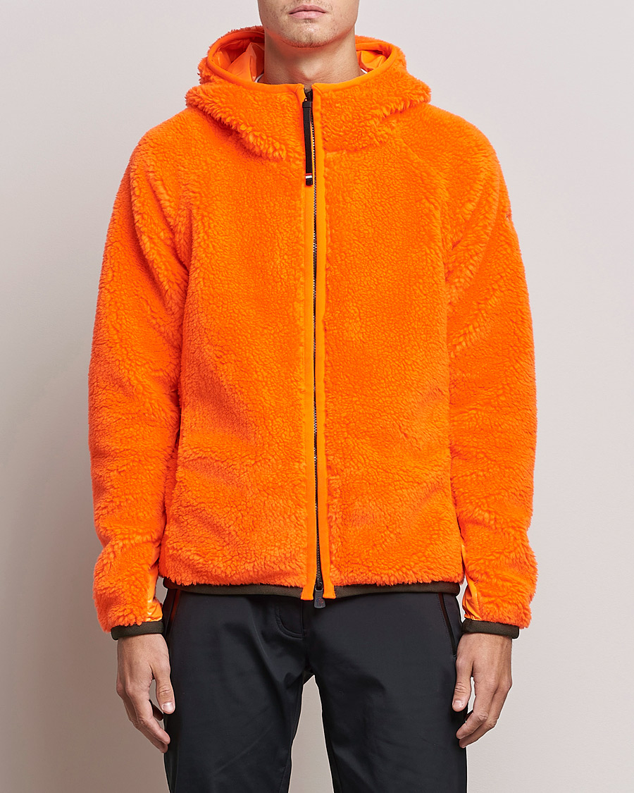 Herre | Gensere | Moncler Grenoble | Teddy Fleece Cardigan Orange
