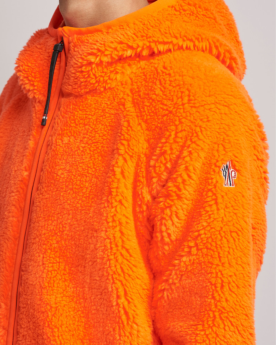 Herre | Gensere | Moncler Grenoble | Teddy Fleece Cardigan Orange
