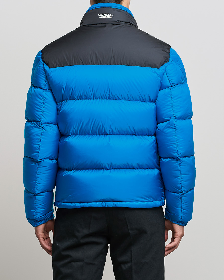 Herre | Jakker | Moncler | Peuplier Down Jacket Black/Sky Blue