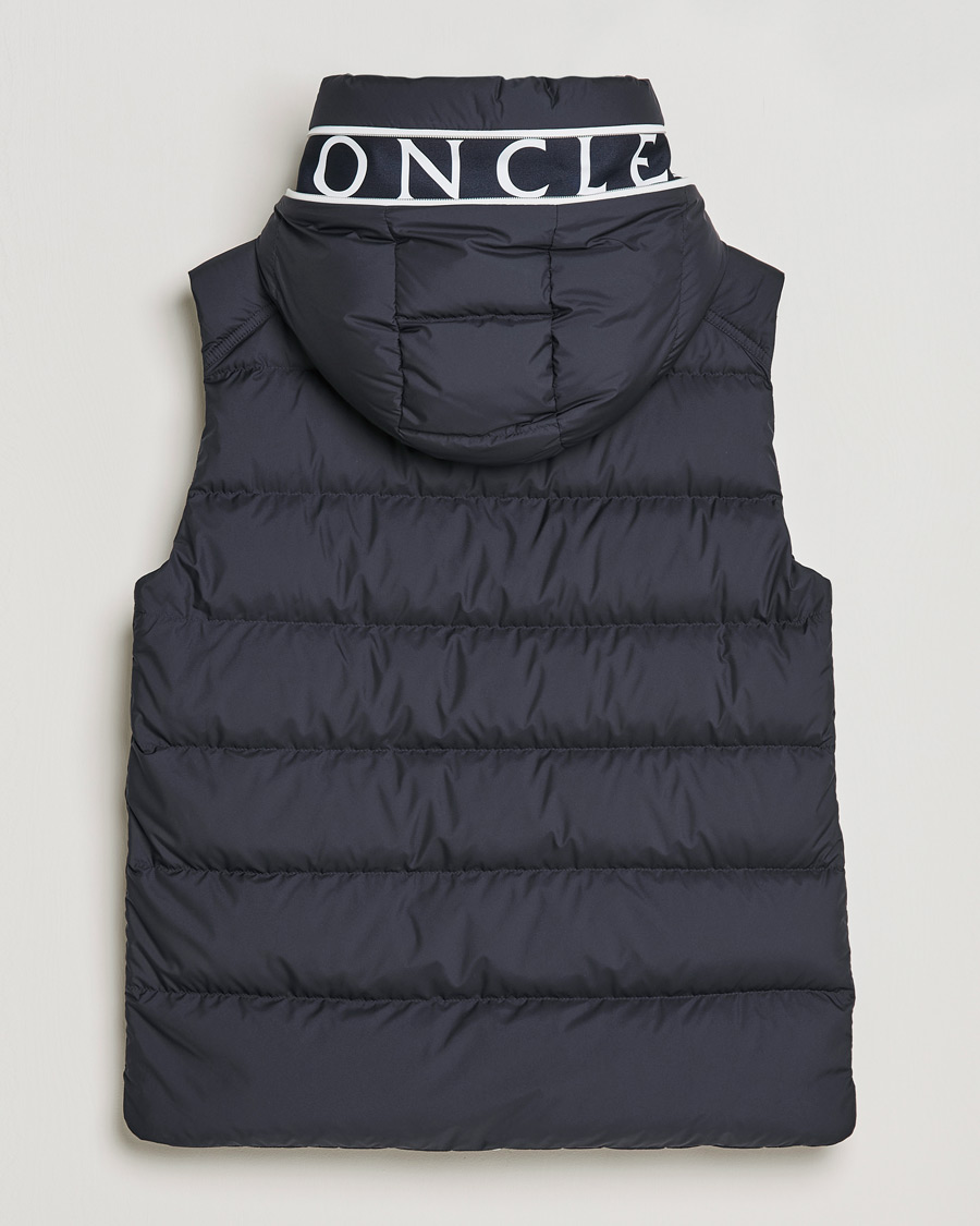 Herre | Jakker | Moncler | Cardamine Hooded Down Vest Navy