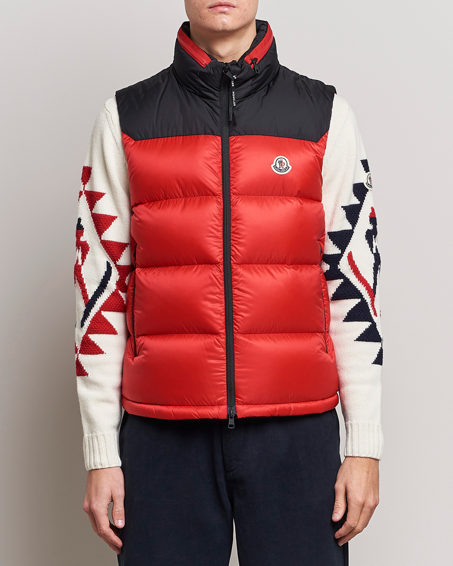 Herre | Jakker | Moncler | Ophrys Down Vest Black/Red
