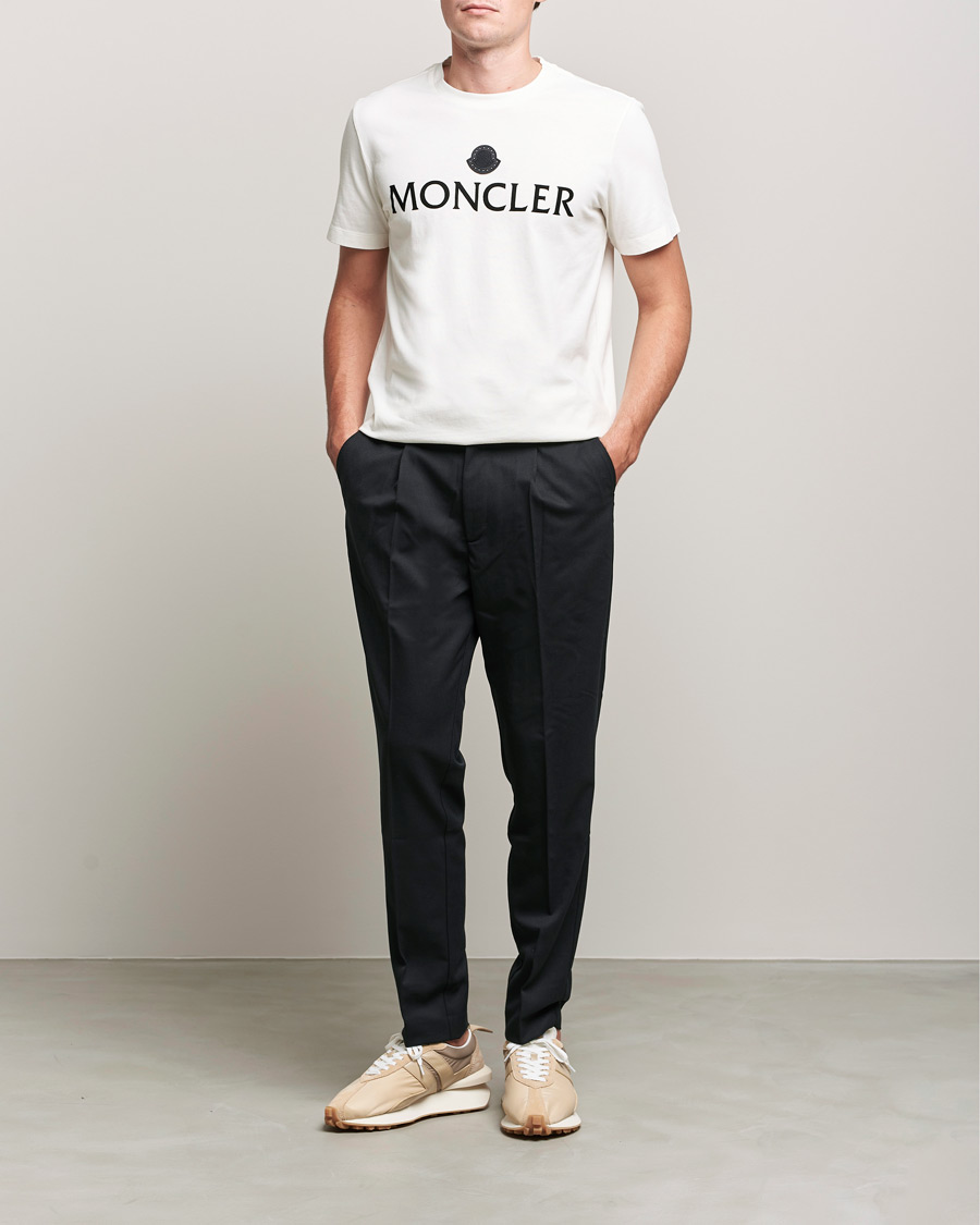 Herre | T-Shirts | Moncler | Lettering T-Shirt White