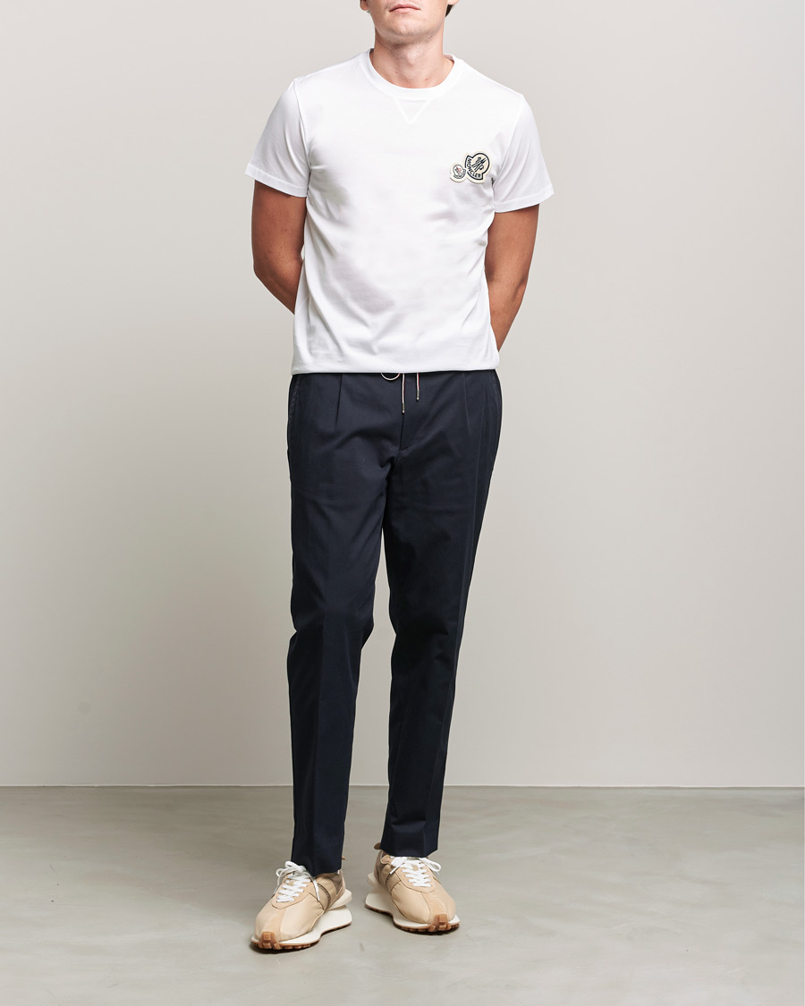 Herre | Luxury Brands | Moncler | Double Logo T-Shirt White