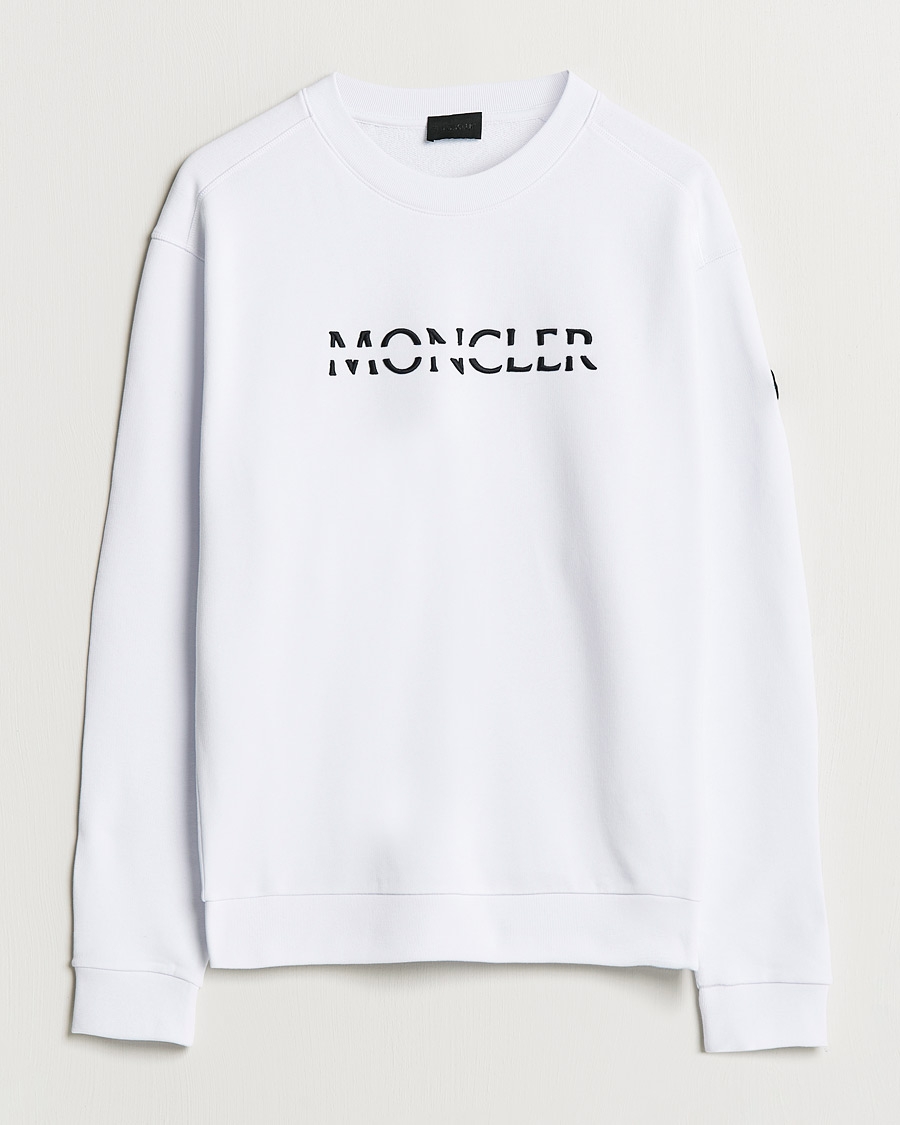 Herre | Gensere | Moncler | Lettering Sweatshirt White