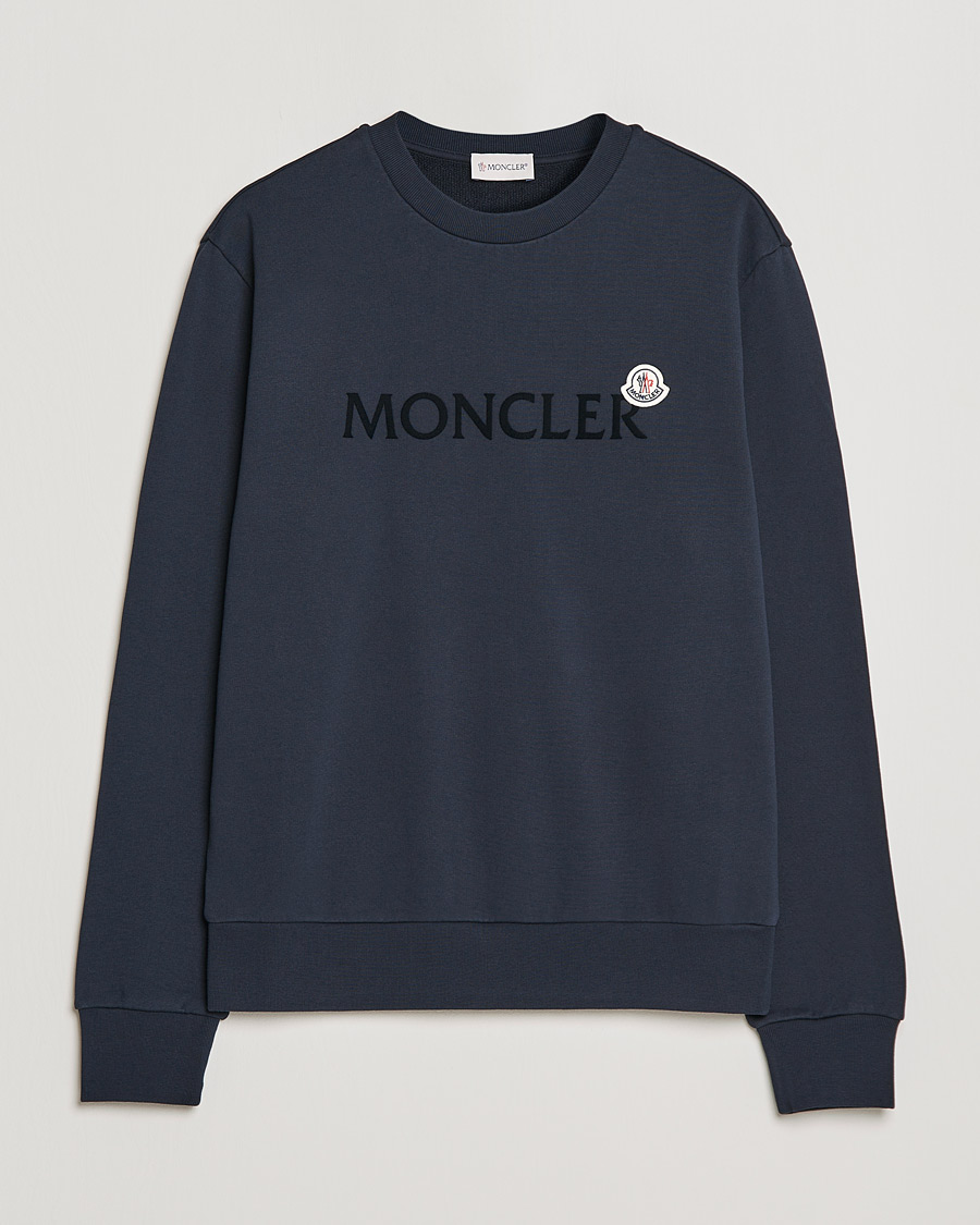 Herre | Gensere | Moncler | Logo Patch Sweatshirt Navy