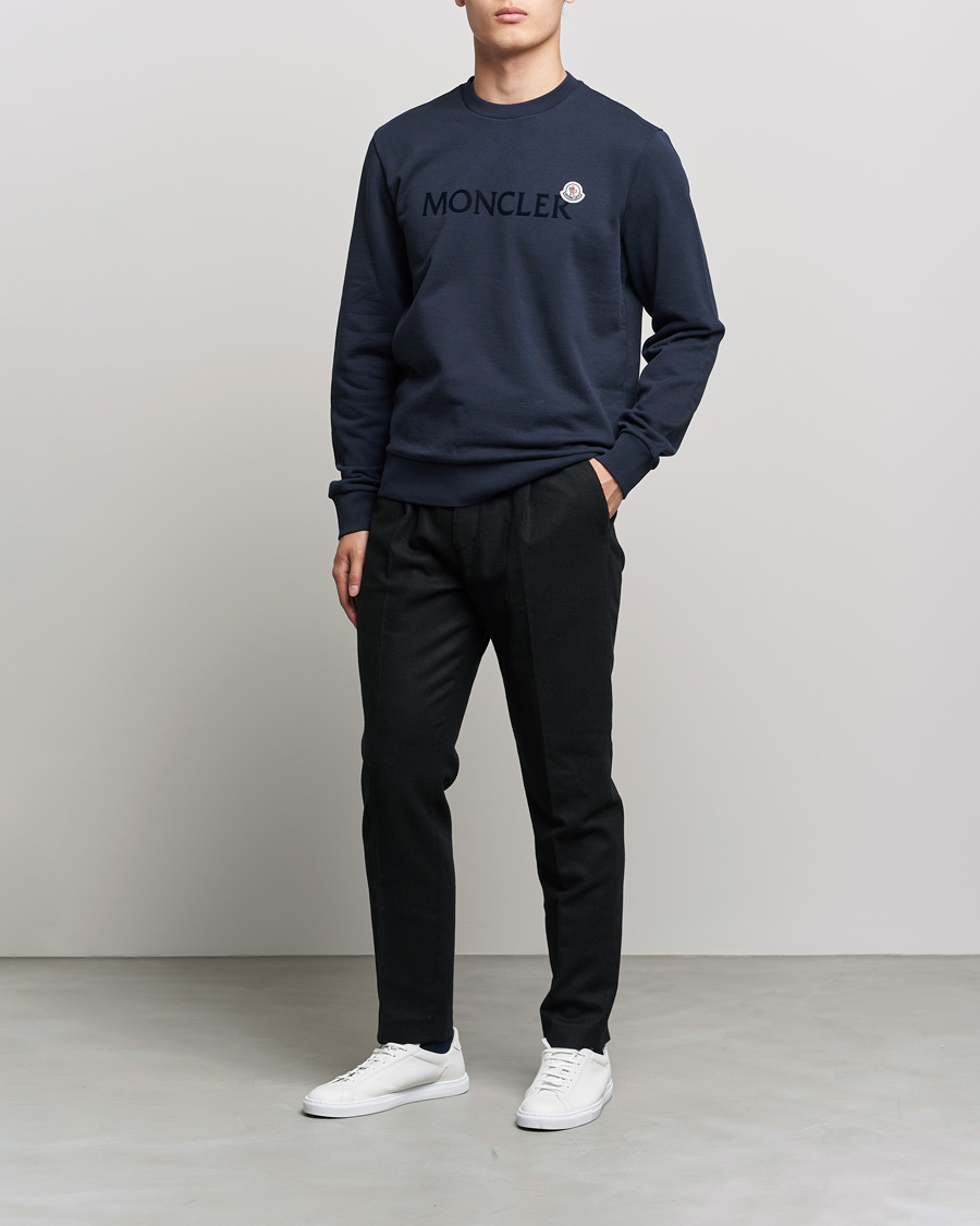 Herre | Gensere | Moncler | Logo Patch Sweatshirt Navy