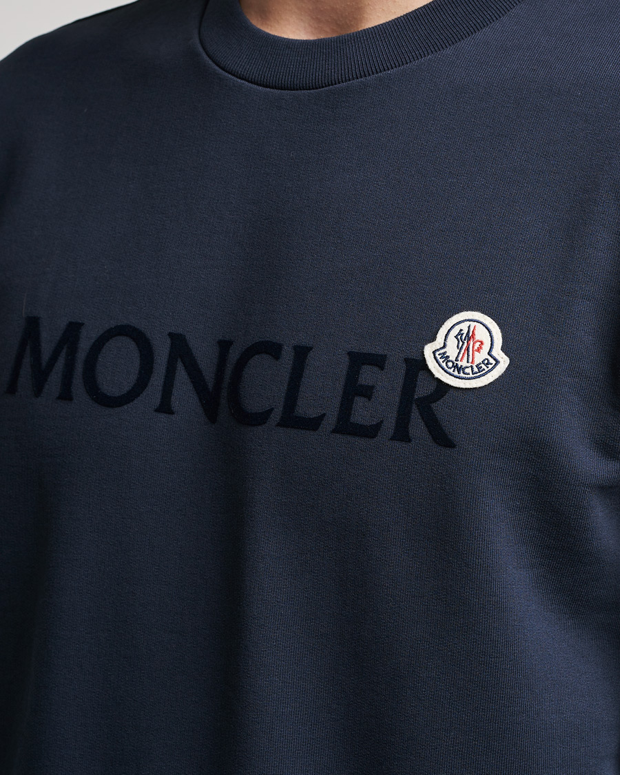 Herre | Gensere | Moncler | Logo Patch Sweatshirt Navy